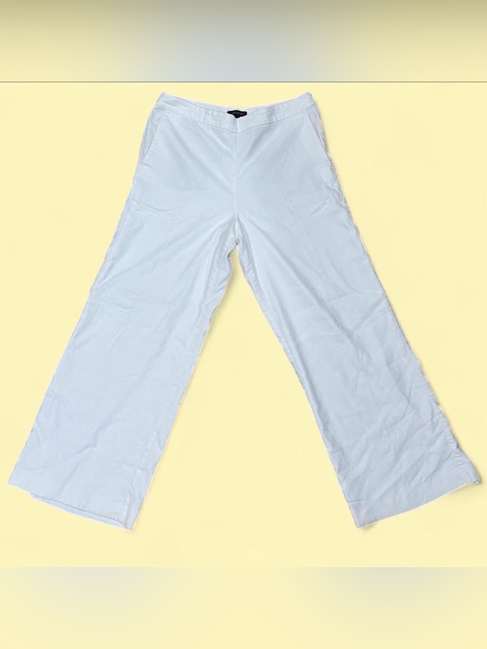 ANN TAYLOR WHITE LINEN BLEND SIZE 12 PANTS-see pictures